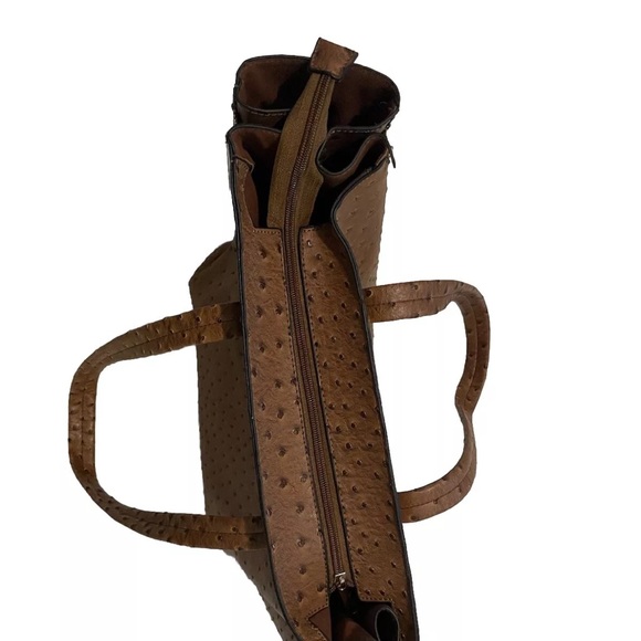 Bimba & Lola Faux Ostrich Leather Medium Bag - Picture 9 of 10